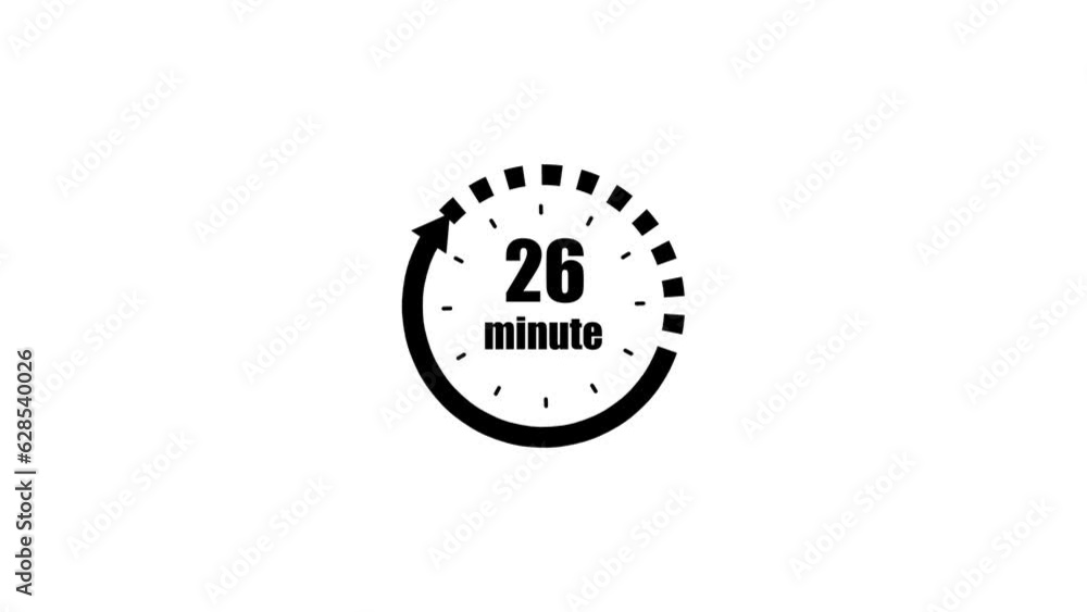 Aufkleber stopwatch animated icon. clock with moving arrows. loop. alpha channel.s_28