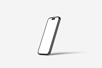 smartphone on white background