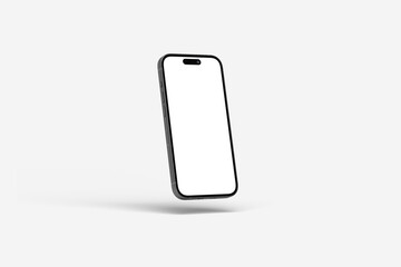 smartphone on white background