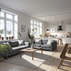 Naklejka na ściany i meble modern living room