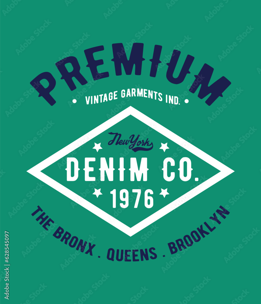 Poster tee print vector design