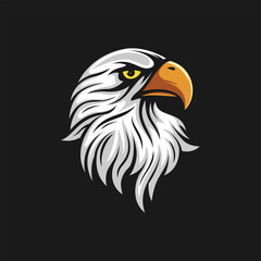 Vector Eagle Head Design Illustration