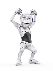 cyber monkey is dancing