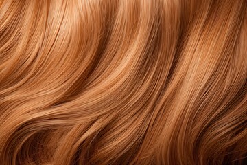 Naklejka premium Closeup of long curly hair under the natural light