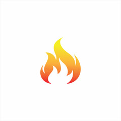 fire unique icon logo illustration