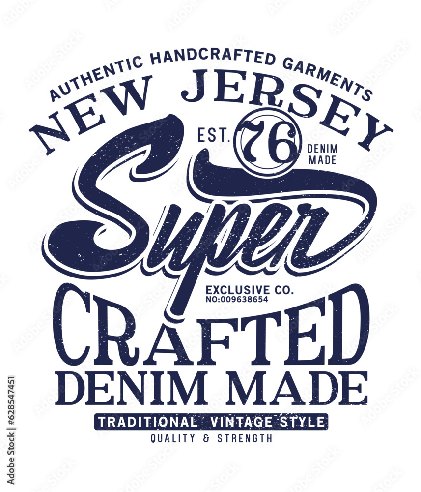 Poster tee print design as vector