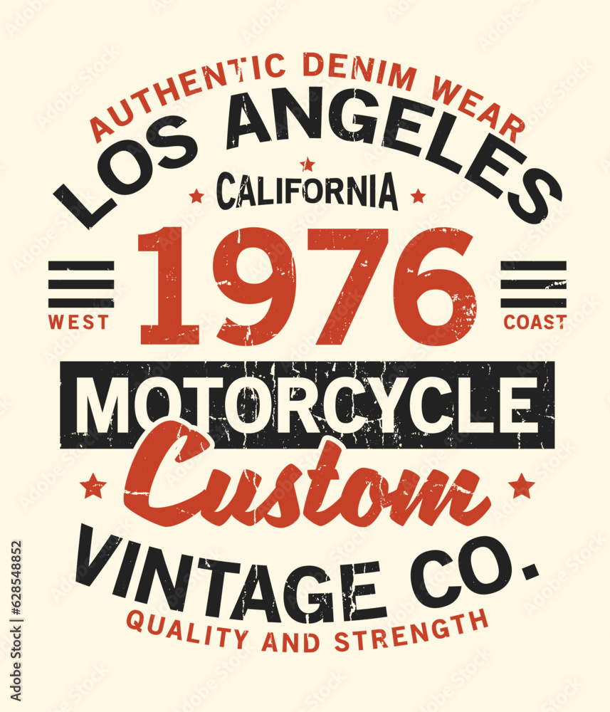 Poster print design with typo and grunge texture as vector