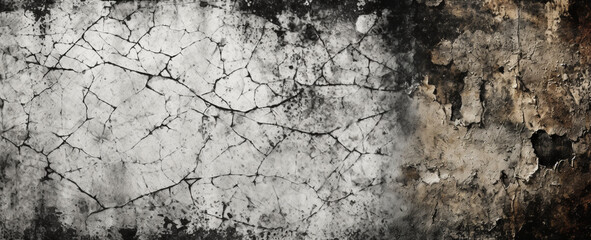 Obraz premium Urban Grunge Background - Gray Wall Texture with Rough Feel and Streetwise Atmosphere. Grunge wall texture background. Grunge hardness - abstract background with rough structure. generative AI,
