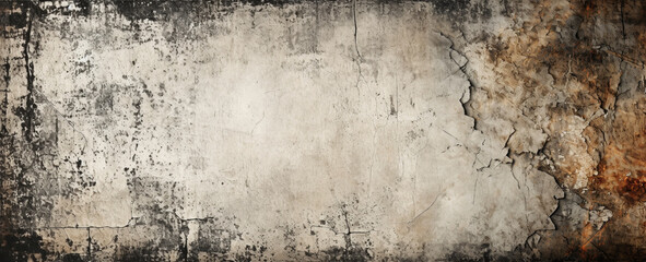 Urban Grunge Background - Gray Wall Texture with Rough Feel and Streetwise Atmosphere. Grunge wall texture background. Grunge hardness - abstract background with rough structure. generative AI,