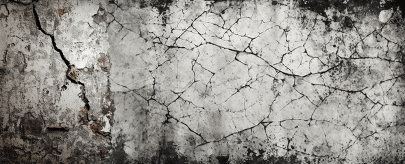 Obraz premium Urban Grunge Background - Gray Wall Texture with Rough Feel and Streetwise Atmosphere. Grunge wall texture background. Grunge hardness - abstract background with rough structure. generative AI,