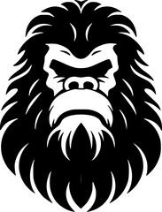 Bigfoot - Minimalist and Flat Logo - Vector illustration