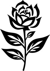 Flower - Minimalist and Flat Logo - Vector illustration