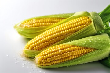 a group of corn on the cob