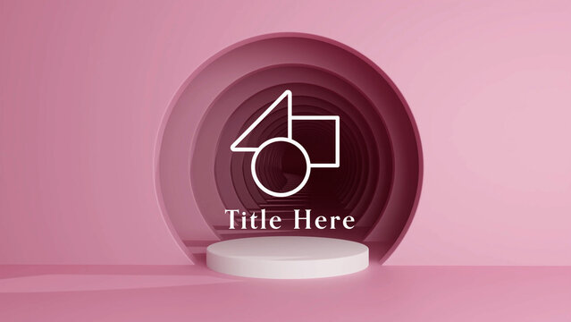 3D Dreamy Abstract Logo Reveal