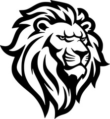 Fototapeta premium Lion | Minimalist and Simple Silhouette - Vector illustration