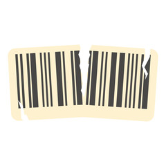 Barcode Sticker Torn