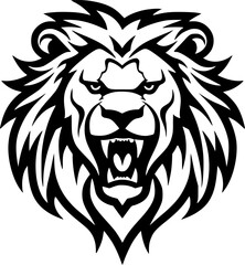 Fototapeta na wymiar Lion - Minimalist and Flat Logo - Vector illustration