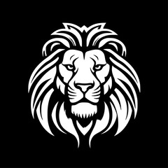 Fototapeta premium Lion | Minimalist and Simple Silhouette - Vector illustration