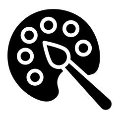 paint palette glyph 