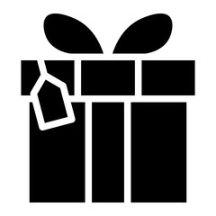 gift box glyph 
