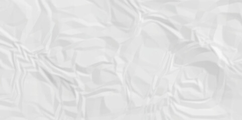 White crumpled paper texture crush paper so that it becomes creased and wrinkled. Old white crumpled paper sheet background texture	
