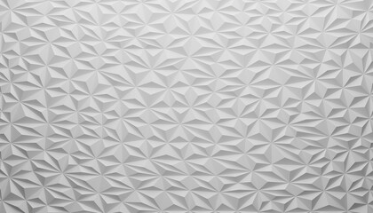 Light White Geometric Triangular Background 3D Render