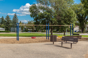 Fototapeta na wymiar Gougeon Park in the city of Saskatoon, Canada