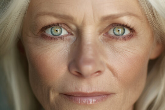 a beautiful woman in middle age