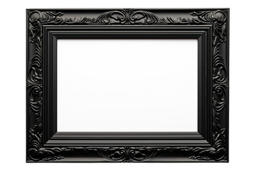 Vintage colored square picture frame isolated on white background with empty space for image. Mockup for design, photo, poster. AI generation