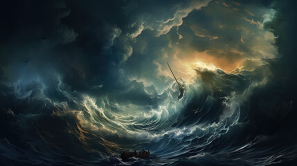 storm_in_the_sea - obrazy, fototapety, plakaty