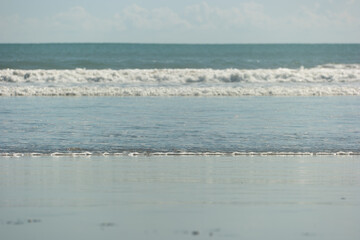 A close-up shot of gentle waves