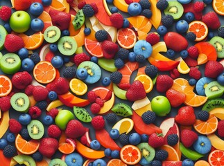 Fototapeta na wymiar citrus fruit background, colorful fruits on abstract background, fruits background