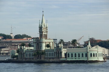 Ilha Fiscal - view of the Ilha Fiscal from the Guanabara bay