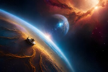 planet in space
