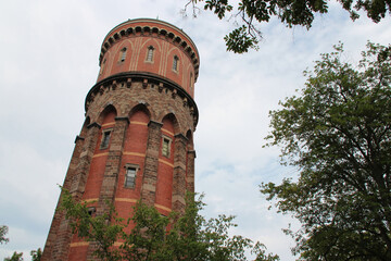 water tower in colmar in alsace (france) 