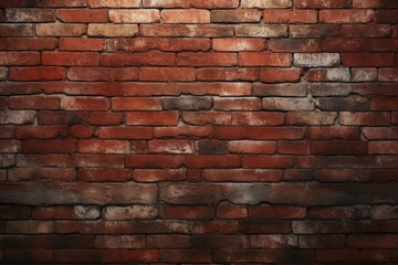 Background, texture, brick wall. Background for the site, application, desktop. AI generative.
