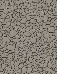 Cracked Desert Ground: Textured Asphalt Pavement Patterns