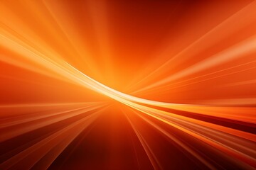 Vibrant Orange Backdrop with Radiating Rays. AI