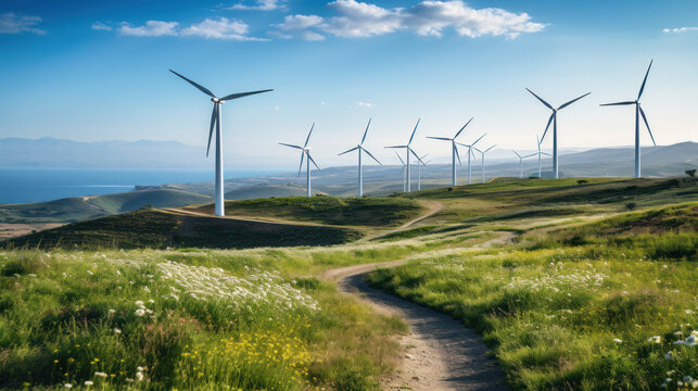 Harvesting the Wind: A Sustainable Journey to Renewable Energy. Generative AI