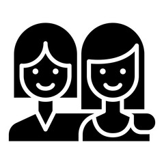 Lesbian couple icon