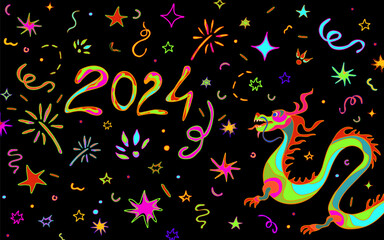 2024 green dragon card template