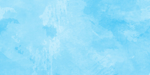 Bright painted sky blue watercolor background,blue watercolor background. blue watercolor abstract background.Stain artistic vector used as being an element, design and card,
