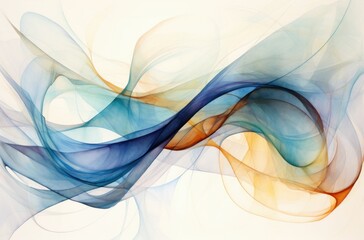 AI generated illustration of a colorful abstract smoky background