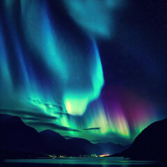 Awe-Inspiring Aurora Borealis Shimmers in the Darkness