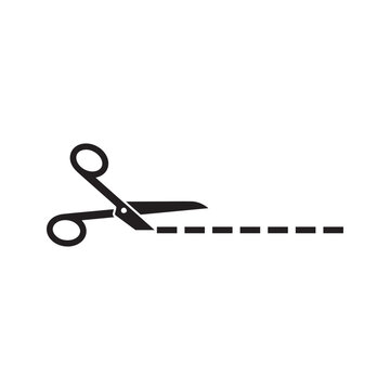 Scissor icon vector logo template illustration