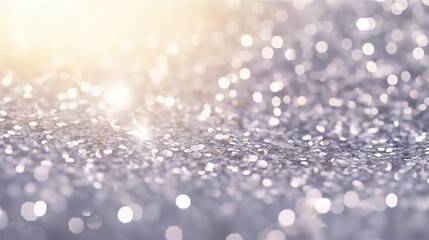 abstract backgrounf of glitter vintage lights silver Ai Generated