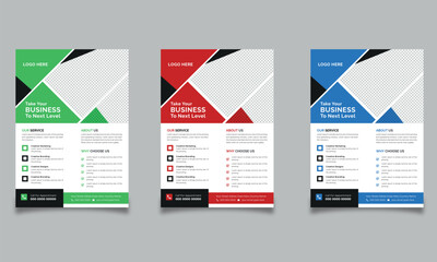 Collection of Modern Design Poster Flyer Brochure Cover Layout Template 
with Circle Graphic Elements and Space for Photo Background Poster Flyer 
Pamphlet Brochure Cover Design