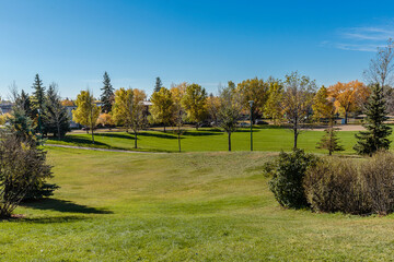 Grosvenor Park in the city of Saskatoon, Canada