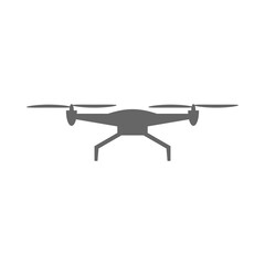 Drone flying icon isolated on transparent background