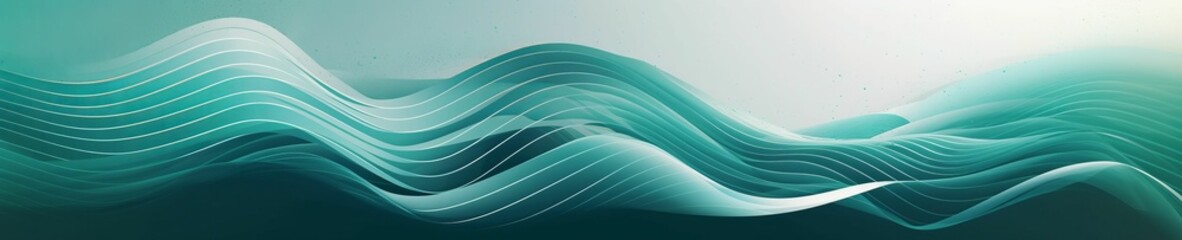 AI generated illustration of a vibrant blue ocean wave